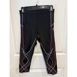 CW-X Rainbow Stabilyx Womens Medium Black Compression Running Tight Leggings